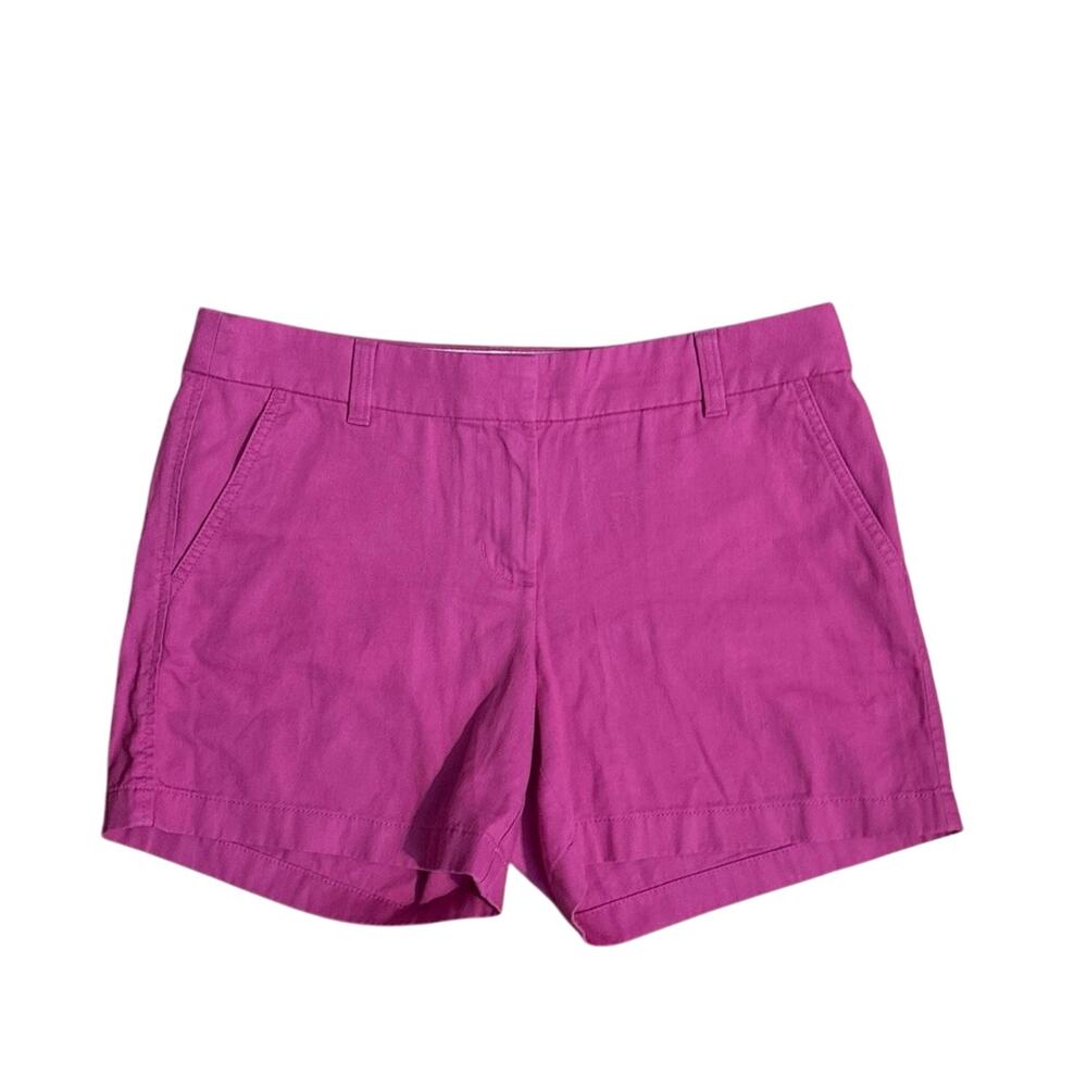 J Crew Factory Size 6 Classic Chino Shorts 5” Inseam Pink - Picture 1 of 4